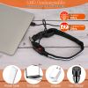Light Up Dog Collar Led Dog Collar Safety Night Glowing Dog Collar With 9 Light Colors Ipx7 Waterproof Usb Rechargeable S/M/L