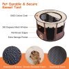 Foldable Playpen For Dog With Carry Bag Portable Travel Waterproof Indoor Outdoor Pet Cage Tent Detachable Upper Cover For Dog Cat Rabbit