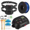 Dog Fence System Pet Containment System With 100 Adjustable Levels 2 Receivers Ipx7 Waterproof Rechargeable Underground Fence For Small Medium Large D
