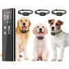 2-In-1 Dog Shock And Bark Collar Dog Training Collar With Remote 3 Collars Rechargeable Ip68 Waterproof With 3 Channels For Medium And Small Dogs