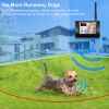 984Ft/300M Radius Electric Dog Fence Dog Training Collar Ip65 Waterproof Wireless Pets Containment System Rechargeable Dog Receiver Transmitter