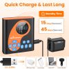 2 In 1 Wireless Dog Fence System With Training Collar Invisible Dog Fence Ip68 Waterproof With 722Ft Adjustable Range Beep Vibration  Static Shock