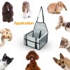 Dog Booster Car Seat Foldable Dog Booster Seat Pet Travel Carrier W/ Clip-On Safety Leash Zipper Storage Pocket For Small Medium Pets Up To 20Lbs