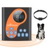 2 In 1 Wireless Dog Fence System With 2 Training Collars Invisible Dog Fence Ip68 Waterproof With 722Ft Adjustable Range Beep Vibration  Static Shock