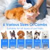 Professional Pet Hair Grooming Vacuuming Kit With 7 Grooming Tools Dog Clipper 2.5L Dust Cup 10000Pa Strong Suction Low Noise Hair Remover Pet Hair Gr