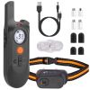 984Ft Dog Training Collar Ip65 Waterproof Pet Beep Vibration Electric Shock Collar 3 Channels Rechargeable Transmitter Receiver Trainer With Recording