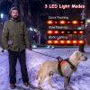 Light Up Dog Harness Rechargeable Led Dog Harness No Pull Lighted Dog Vest With Handle For Small/Medium/Large Dogs