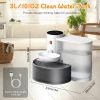 Smart Pet Water Fountain Automatic Cat Water Dispenser 3L/101Oz Cordless Rechargeable Dog Water Fountain Self-Refill With 3 Adjustable Volume 3 Time I