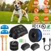 Dog Fence System Pet Containment System With 100 Adjustable Levels 2 Receivers Ipx7 Waterproof Rechargeable Underground Fence For Small Medium Large D
