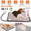 Pet Heating Pad Dog Cat Electric Heating Mat Waterproof Adjustable Warming Blanket With Chew Resistant Steel Cord Case