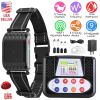 990Ft Range Dog Wireless Fence Remote Training Collar Ipx6 Waterproof Receiver With 0-9 Levels Beep Vibration Shock Mode 4 Channels Rechargeable Trans