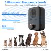 Ultrasonic Anti-Barking Device Max 26.2Feet Sensing Sonic Bark Deterrent With 3 3 Ultrasonic Frequency Levels Indoor Outdoor Dog Bark Control