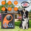 2 In 1 Wireless Dog Fence System With Training Collar Invisible Dog Fence Ip68 Waterproof With 722Ft Adjustable Range Beep Vibration  Static Shock
