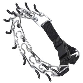 Adjustable Dog Choke Collar Training Chain Dog Necklace With Buckle For Small Medium Large Dogs