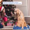Pet Heating Pad Electric Dog Cat Heating Mat Waterproof Warming Blanket With 9 Heating Levels 4 Timer Setting Constan On Function Chewing-Resistant S/