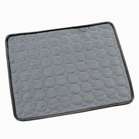 Dog Cooling Mat Summer Pets Cold Bed Extra Large For Small Big Dogs Pet Accessories Cat Durable Blanket Sofa Cat Ice Pad Blanket Pet Products (Option: Dark Gray 2-L70*55cm)