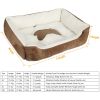 Pet Dog Bed Soft Warm Fleece Puppy Cat Bed Dog Cozy Nest Sofa Bed Cushion Mat For S/M Dog