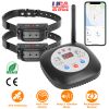 328Ft Electric Wireless Dog Fence System With Gps Location Monitor Collar Receiver Rechargeable Beep Vibration Fence System For Small Medium Large Dog