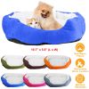 Pet Dog Bed Soft Warm Fleece Puppy Cat Bed Dog Cozy Nest Sofa Bed Cushion For S/M Dog