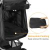 4 Wheels Pet Stroller Foldable Carrier Strolling Cart Travel Jogger Pet Stroller With Removable Liner Storage Basket For Dog Cat