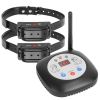 328Ft Electric Wireless Dog Fence System With Gps Location Monitor Collar Receiver Rechargeable Beep Vibration Fence System For Small Medium Large Dog