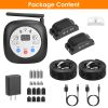 328Ft Electric Wireless Dog Fence System With Gps Location Monitor Collar Receiver Rechargeable Beep Vibration Fence System For Small Medium Large Dog