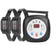 328Ft Electric Wireless Dog Fence System With Gps Location Monitor Collar Receiver Rechargeable Beep Vibration Fence System For Small Medium Large Dog
