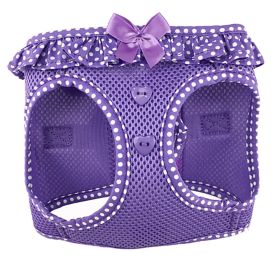 American River Choke Free Dog Harness Polka Dot Collection (Color: Paisley Purple Polka Dot, size: X-Large)