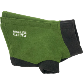 Highline Fleece Dog Coat (Color: Two Tone Green, size: Size 22)