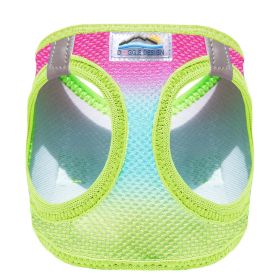 American River Choke Free Dog Harness Ombre Collection (Color: Rainbow, size: small)